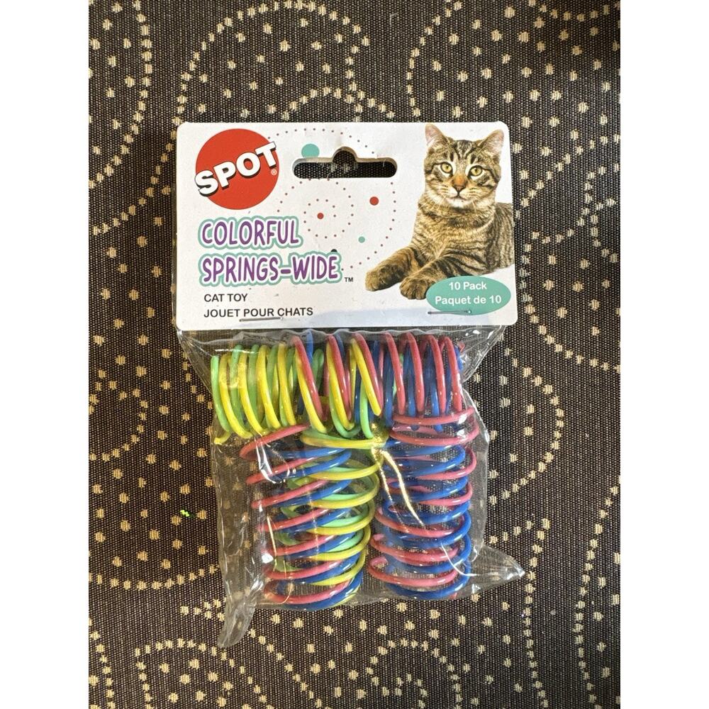 Spot Colorful Springs Wide Interactive Activity Cat Toy 10 Pack MPN 2515